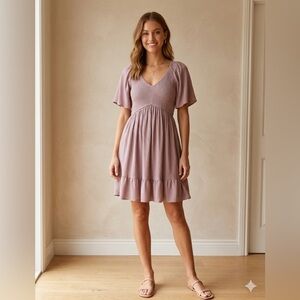 In Bloom Dusty Rose Textured Top